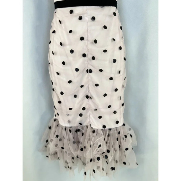 NWT Marchesa Notte Pink Strapless Dot Tulle Dress $795 - Picture 9 of 16